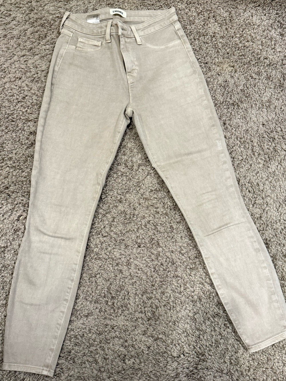 L'AGENCE Taupe Skinny Jeans